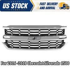 Front Upper Grille Chrome For 2016 2017 2018 Chevrolet Silverado 1500 84602489