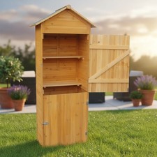 Gerätehaus Geräteschuppen Gartenschrank XL HOLZ Geräteschrank Gartenhaus