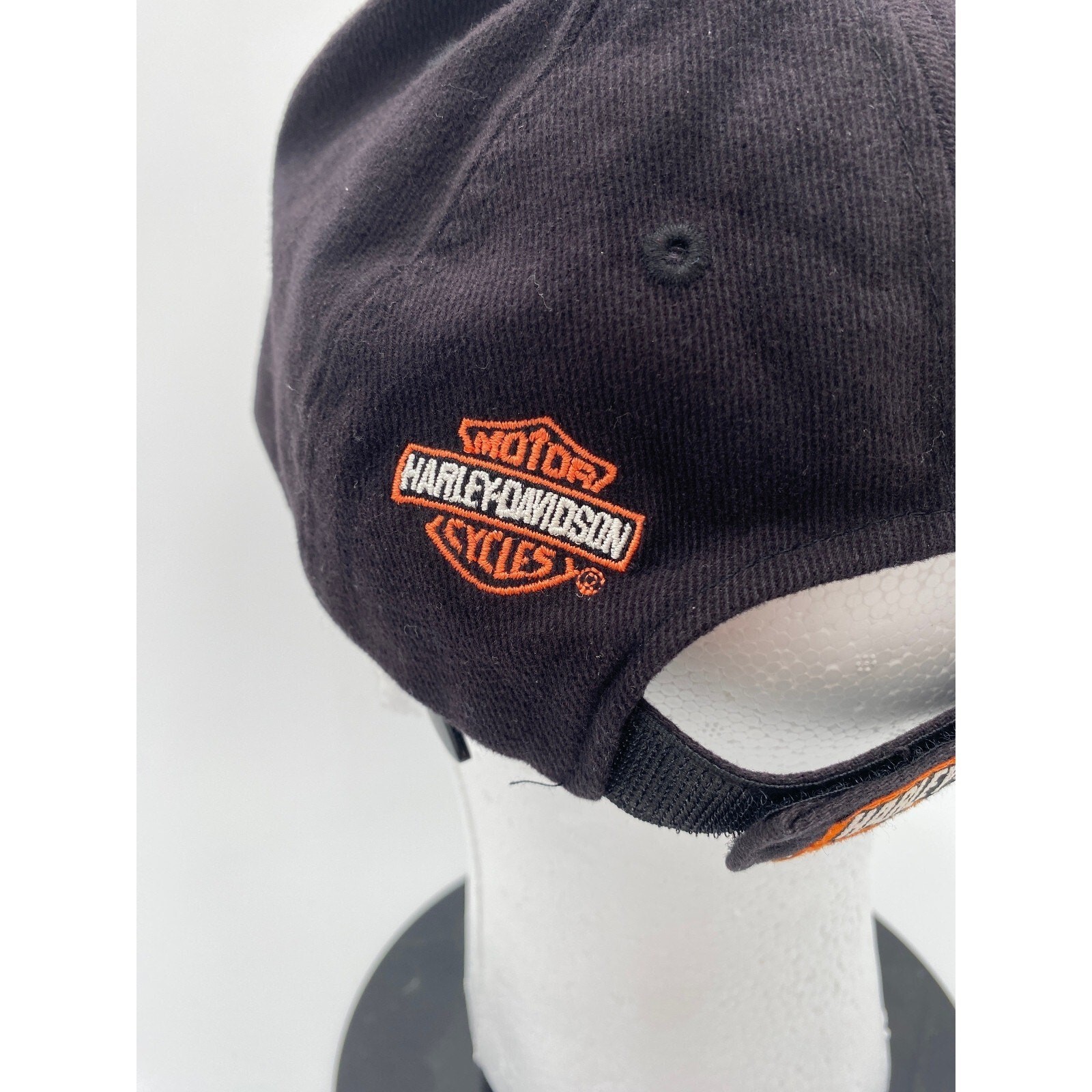 Harley Davidson Baseball Hat Adjustable Black Emb… - image 5