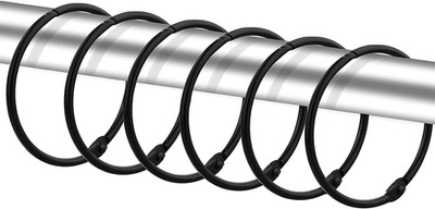 24 Pack Shower Curtain Rings, Rustproof Decorative Metal round Shower Curtain Ho