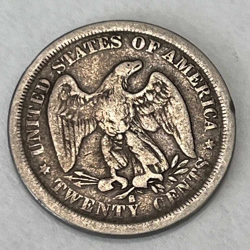 1875 S 20c Silver Twenty Cent Piece Coin - Image 2 of 2