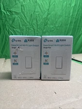 2Pk Tp-Link Kasa Smart Light SwitchHS200,Single Pole,Needs Neutral Wire,2.4GHz W