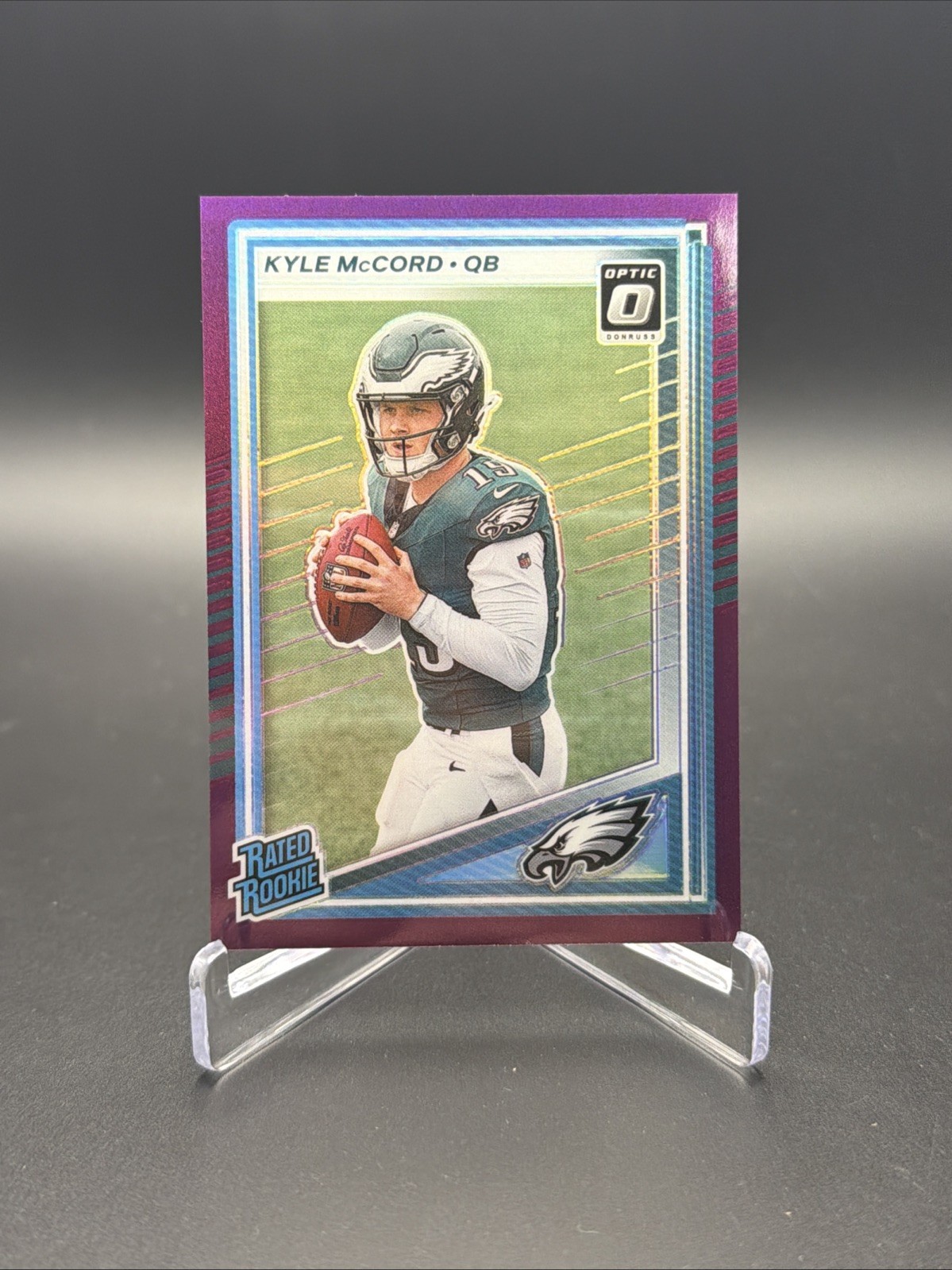 2025 Donruss Optic Preview Rated Rookie Kyle McCord Purple /50🔥RARE🔥NEW🔥SSP