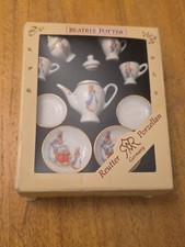 Reutter Porzellan Beatrix Potter 10-piece Mini Porcelain Tea Set - In Box
