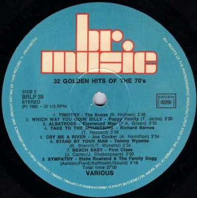 Various - Remember The 70's Rock,Funk / Soul Clas 2xLP Comp Schallplatte 193263
