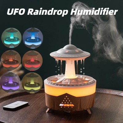 UFO Raindrop Humidifier Air Diffuser USB Aromatherapy Essential Oil Mist Maker