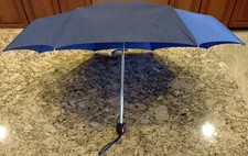 Umbrella - mini compact travel - blue - 8" x 2.25"