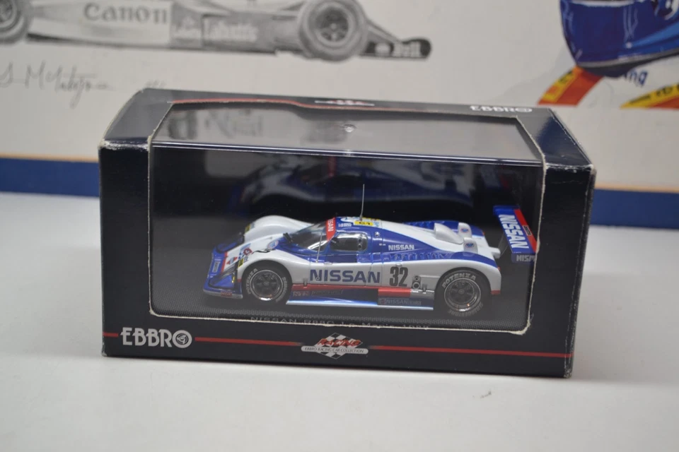 MODELOS EBBRO - LE MANS 1988 NISSAN R88C #32 - COCHE MODELO ESCALA 1/43 681 Foto 2 de 4
