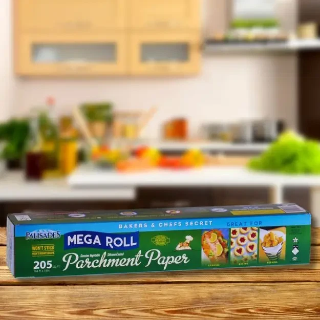 Reusable Mega Parchment Paper on Roll Silicone coated 15"x205' NON STICK 2PK
