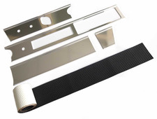 Porsche 911 912 1969-73 Aluminum Dash Trim Set W. Basketweave Strip New