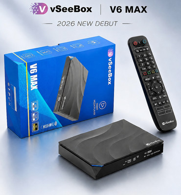 vSeeBox V6 Max Android Streaming Box with 4GB + 64GB WiFi 6, Free Shipping