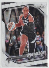 A'ja Wilson Las Vegas Aces 2025 Prizm WNBA White Seismic Prizm