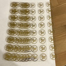 100pcs Cute Thank You Stickers 1 inch Small Business Decorate Envelopes Sealing