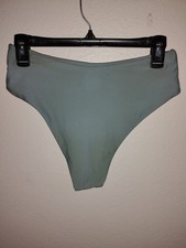 Zaful Women's Olive Green Cheeky Bikini Bottom Size M Swimwear Bottoms