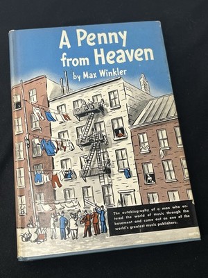 A Penny From Heaven by Max Winkler 1951 Appleton-Century-Crofts HC DJ SIGNED