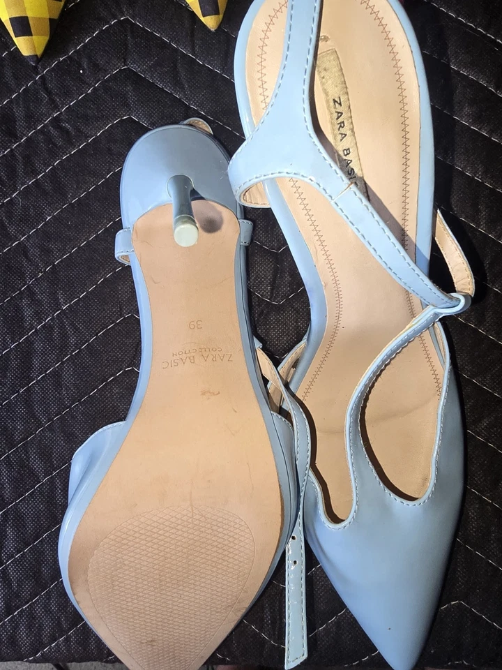 10 Pairs Of Zara Shoes US Size W 38-39 Used Bundle/ Beater Box Heels / Sandals - Image 3 of 4