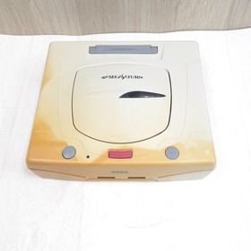 Sega Saturn Japanese white console bundle with 2 controllers & cables tested