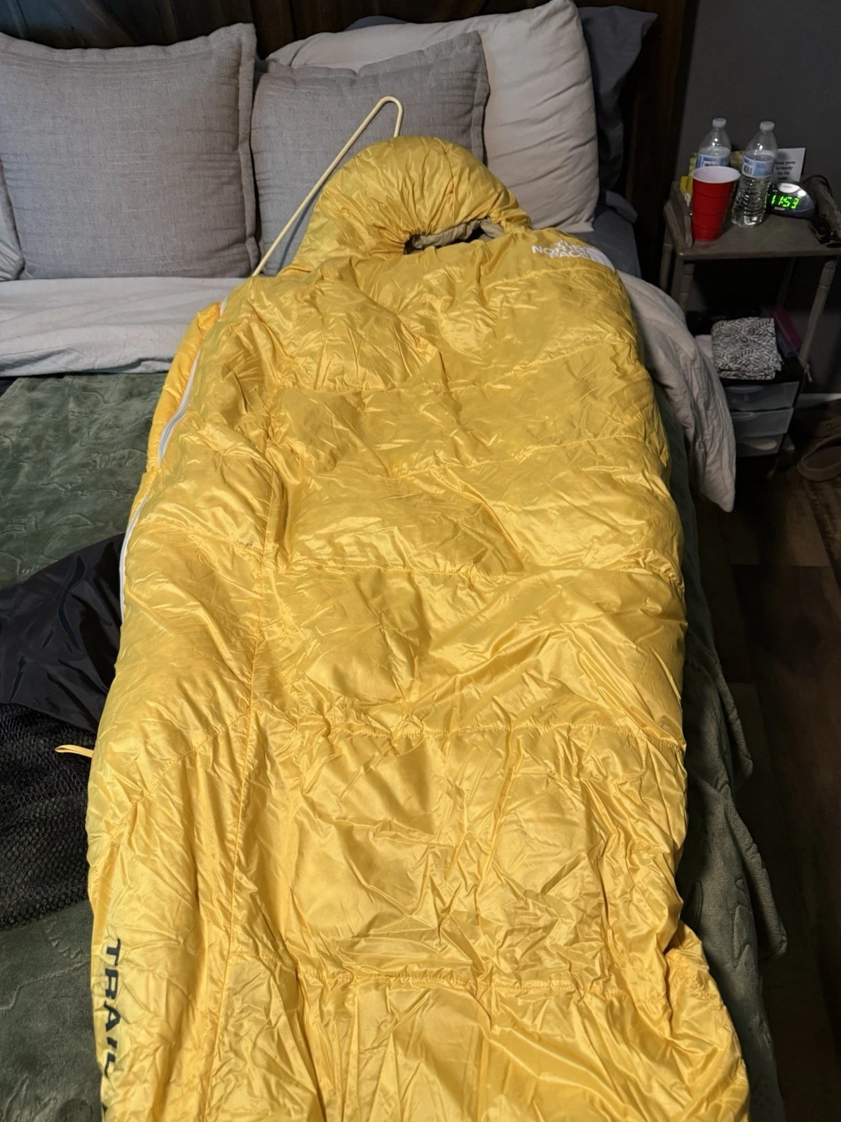 The North Face Trail Lite Down 35° Sleeping Bag Long RH Yellow Khaki