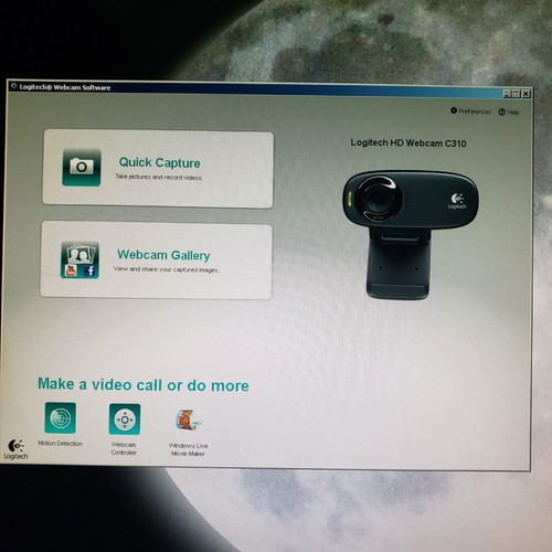 Webcam C310 USB HD Logitech Travel Work Zoom. Schwarz mit Software und Bedienungsanleitung - Bild 9 von 12