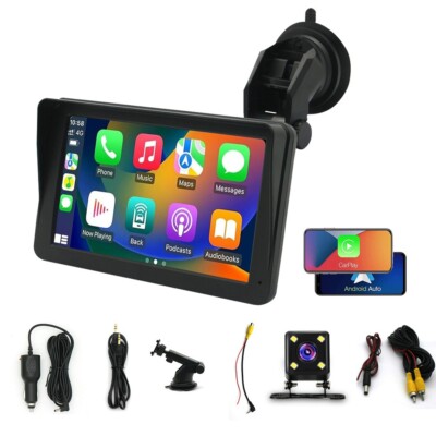 7'' HD Touchscreen Car Stereo CarPlay Android  Bluetooth FM Radio, Rear Camera