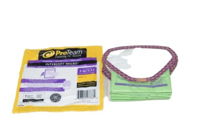 Proteam GoFit 3 vacuum bags #107666 fits GoFit 3 backpack vacuum 1 pack of 10