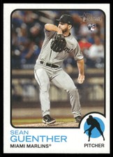 2022 Topps Heritage #622 Sean Guenther Miami Marlins Rookie