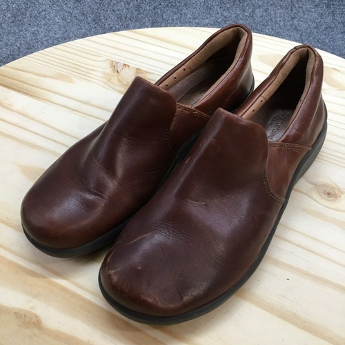 Unstructured Clarks Shoes Womens 7M Un Loop 2 Step Clog Brown Leather 26144579 - Picture 3 of 18