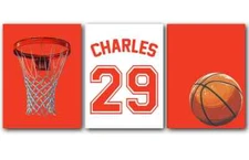Basketball Jersey Posters, Personalized, Custom Names, Wall Art Poster Prints