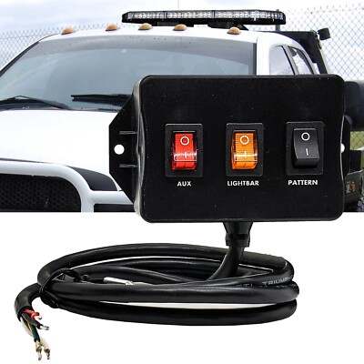 On/Off Rocker Switch Control Box 15A for Emergency Beacon Warning ...
