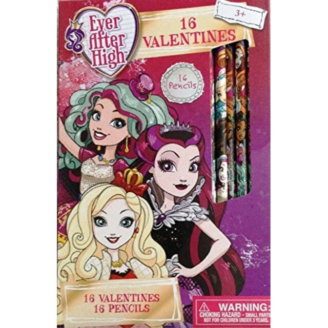 Ever After High 16 Valentines Cards with 16 Pencils | eBay