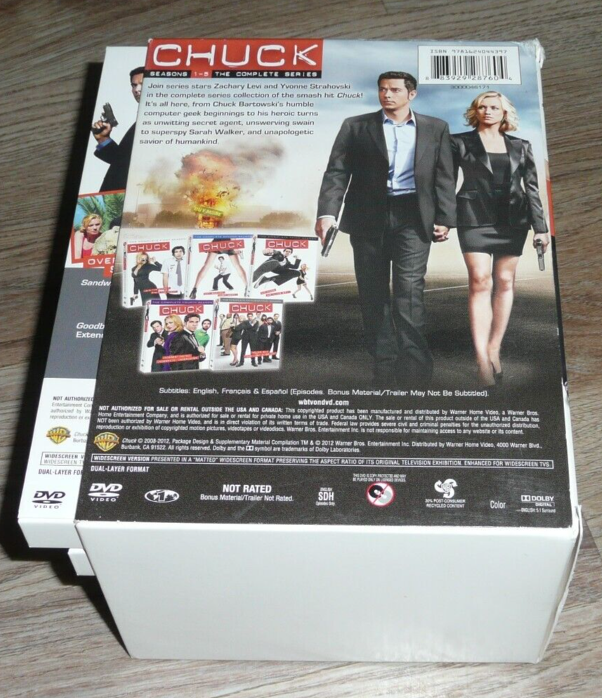 洋画・外国映画 CHUCK THE COMPLETE DVD BOX CHUCK The COMPLETE Series DVD TV Seasons 1-5 SEALED Box Set
