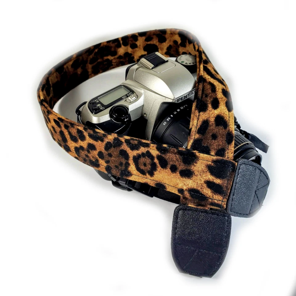 Leopard Camera Strap - Cheetah Camera Strap - Double Padded Comfortable- - Image 3 of 4