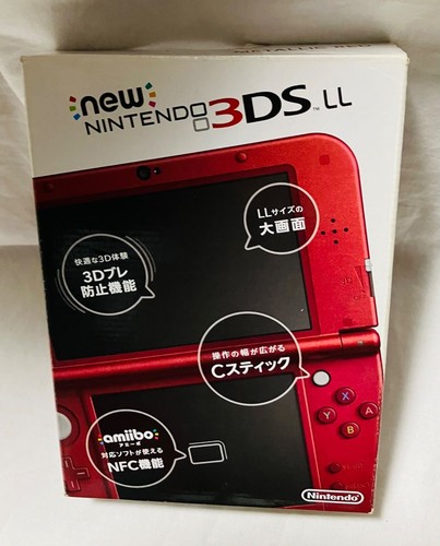 Top IPS A Rank New Nintendo 3DS LL XL metallicRed console Japan s0302M