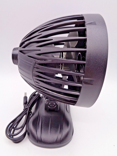 6 Inch Clip On or Desk Top Fan - 3 Speeds with USB power cord - Black - NEW - Picture 4 of 12
