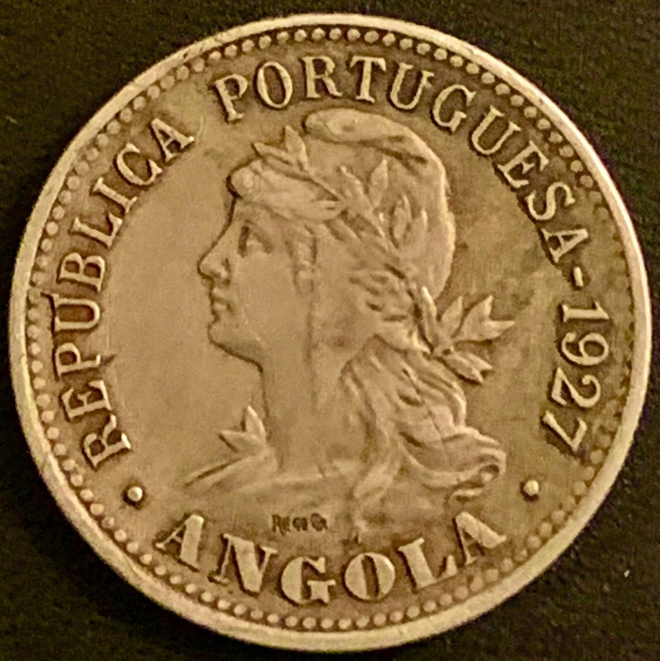 Angola 1927 20 Centavos Coin - Image 2 of 2