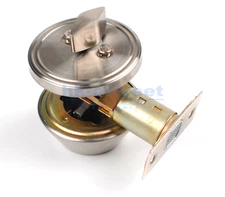 Home Door Gate Single Cylinder Deadbolt Chrome Metal Dead Bolt Door Lock