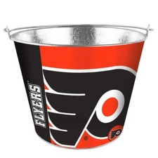 NHL Philadelphia Flyers Hype Design Metal 5QT Bucket Beer Ice Drink Party