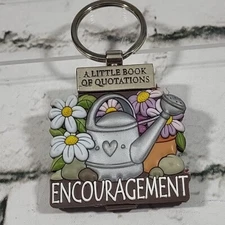 Encouragement Little Book of Quotations Keyring Keychain 