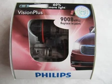 Philips 9008 H13 VPS2 Vision Plus "60% More Light" 9008VPS2 Bulb NEW