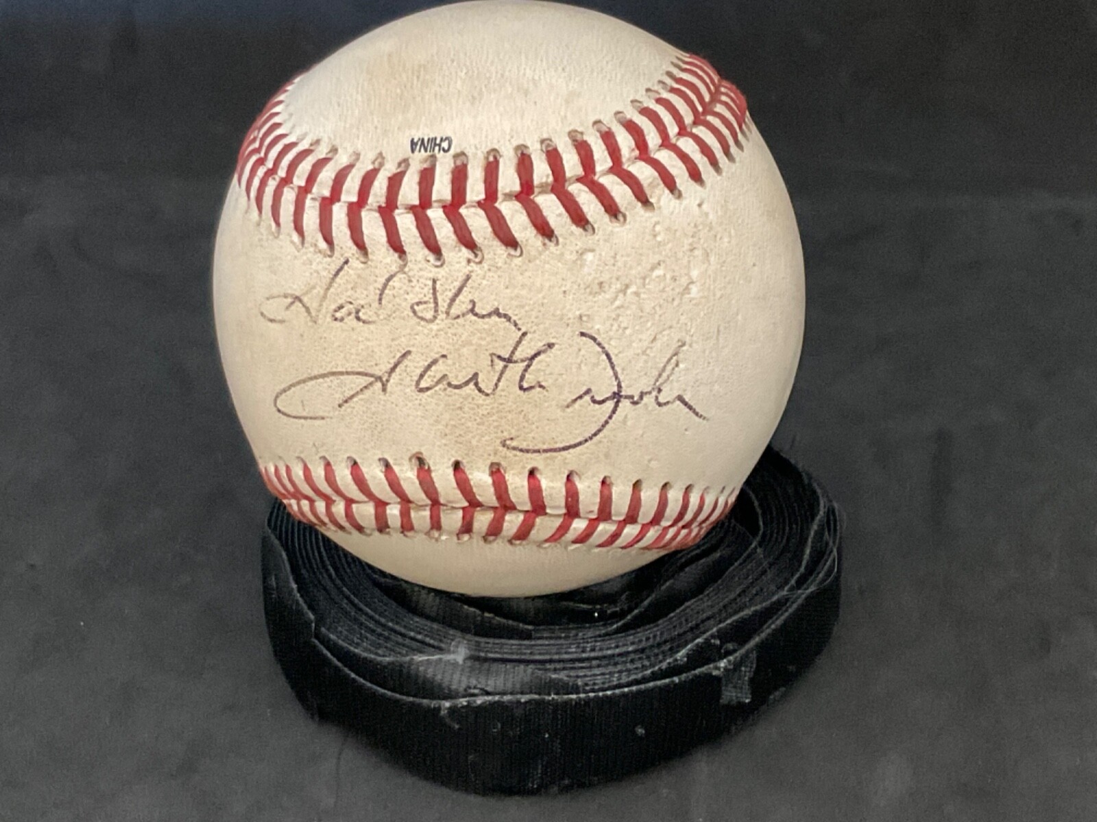 Garth Brooks Autographed Baseball In Sweet Spot Insc God Bless JSA