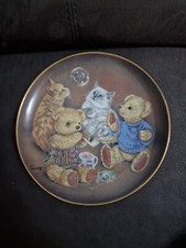 Franklin Mint Heirloom Teddy Bear Plate Bubble Buddies Sue Willis