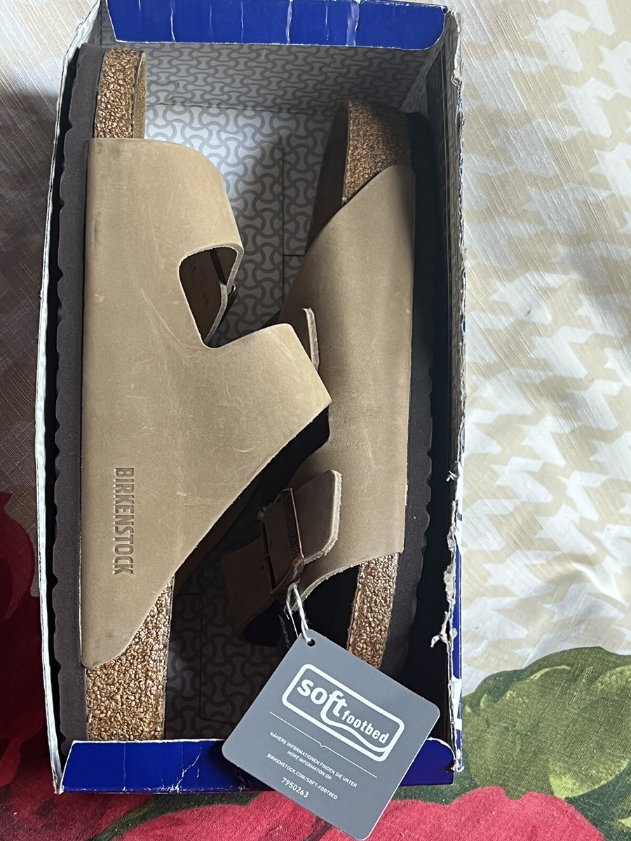 Birkenstock Arizona Soft Footbed Leather Tobacco Brown/ EUR43/US10