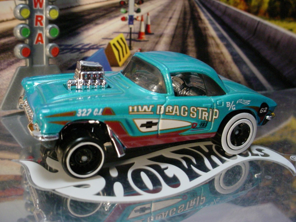 2024 HW DRAG STRIP Exclusive 1962 CORVETTE GASSER 🏁blue 2024 HW DRAG STRIP Exclusive 1962 CORVETTE GASSER 🏁blue