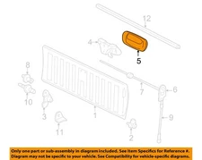 GM OEM Tail Gate Tailgate Hatch-Handle Bezel 15228539