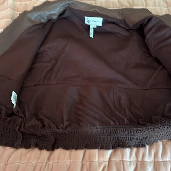 BCBGeneration medium brown leather cropped bell s… - image 8