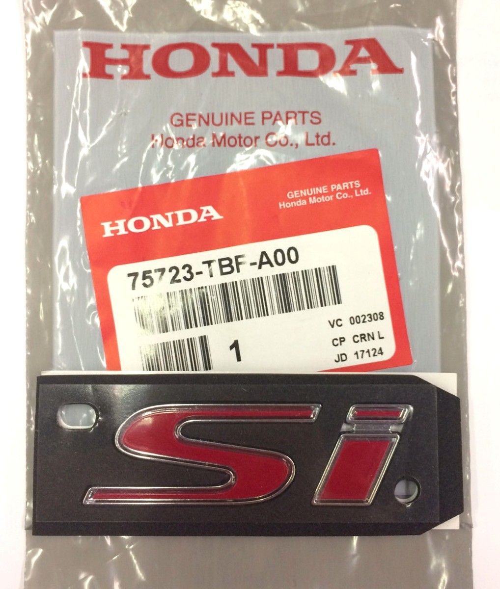 2017-2020 Honda Civic Si 2Dr 4Dr Rear Emblem | 75723TBF A00 | OEM