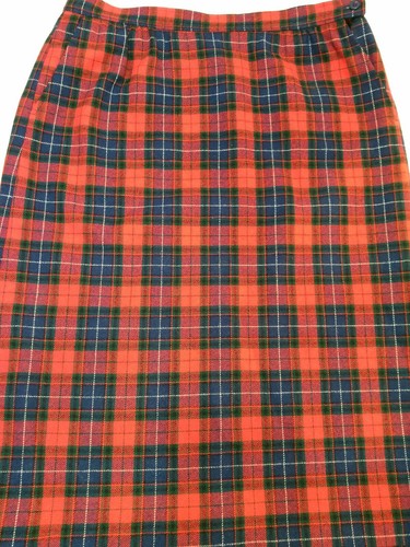 Pendelton Shirt Wool Plaid Red Vintage Christmas Midi Pencil Size Medium Women's - Picture 9 of 9