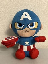 CAPTAIN AMERICA MARVEL TY BEAN BAG STUFFED PLUSH TOY PRE-OWNED 