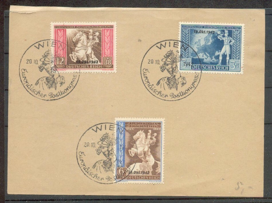 Dr-3.Reich 825I Abart Gest. Luxury Letter Piece 130EUR (X2955