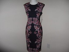 Vince Camuto Floral Printed Sheath Dress for Woman SIze 2 NWT MSRP $148
